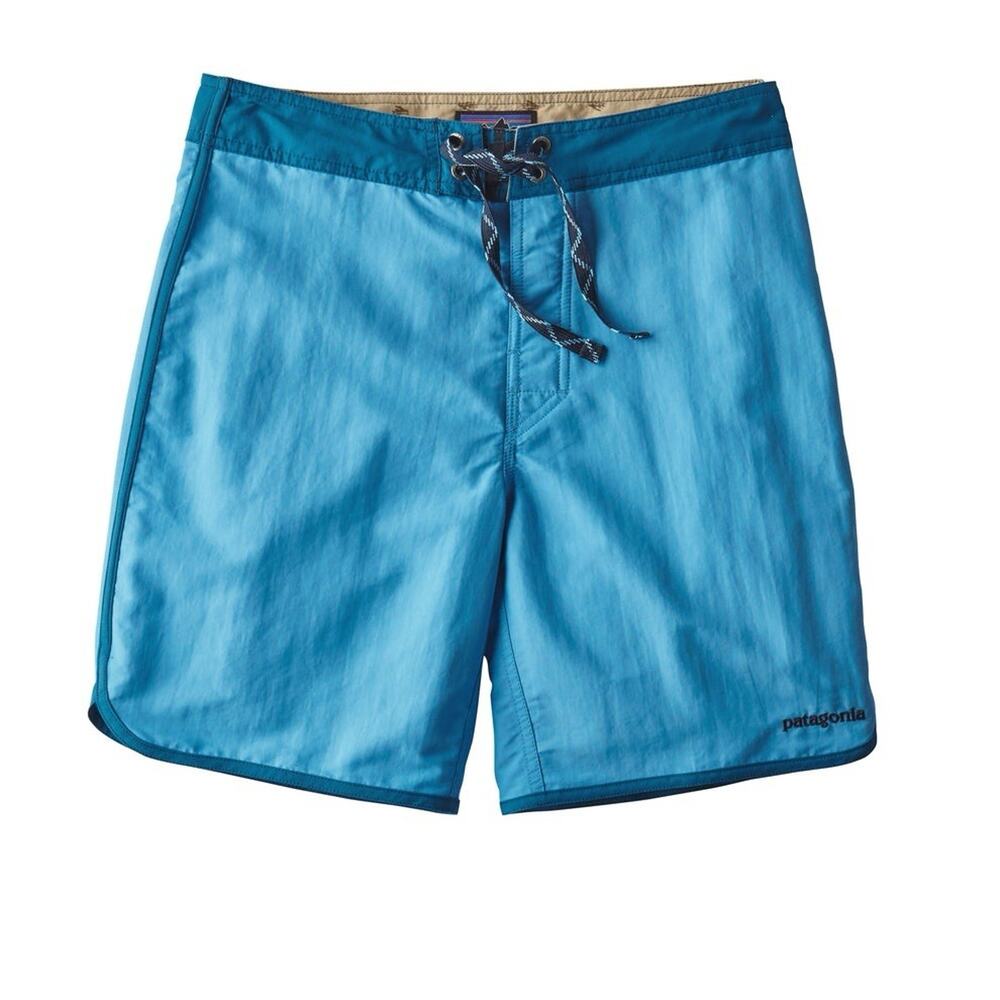 Patagonia Men’s W32 Scallop Hem Wavefarer Board Short Blue Gorpcore Swim Surf